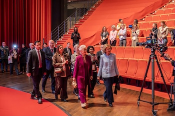 La reina Sofía se reencuentra en Lyon con Muna de Jordania (Casa Real)