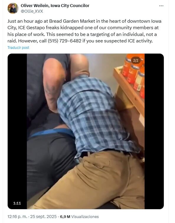 El caso se hizo viral en redes sociales - crédito @Ollie_XVX/X
