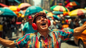 canto urbano alegre, grupo musical espontáneo, terapia emocional, calle y música, bienestar psicológico. - (Imagen Ilustrativa Infobae)