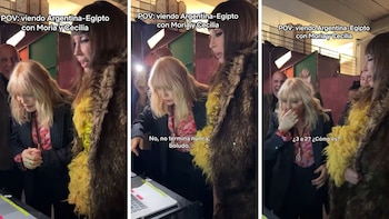 Los nervios de Moria Casán y Cecilia Roth en el partido de Argentina: “¿Tiene un reloj de arena, este hijo de put...?”