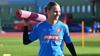 La futbolista Jana Žufánková sonríe