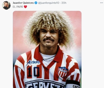 Juan Fernando Quintero, sin haber