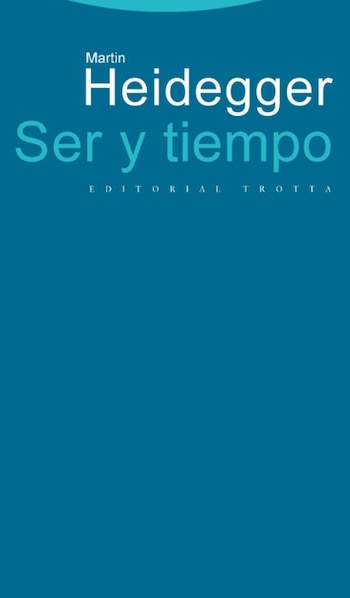 Cubierta de 'Ser y tiempo', de Martin Heidegger