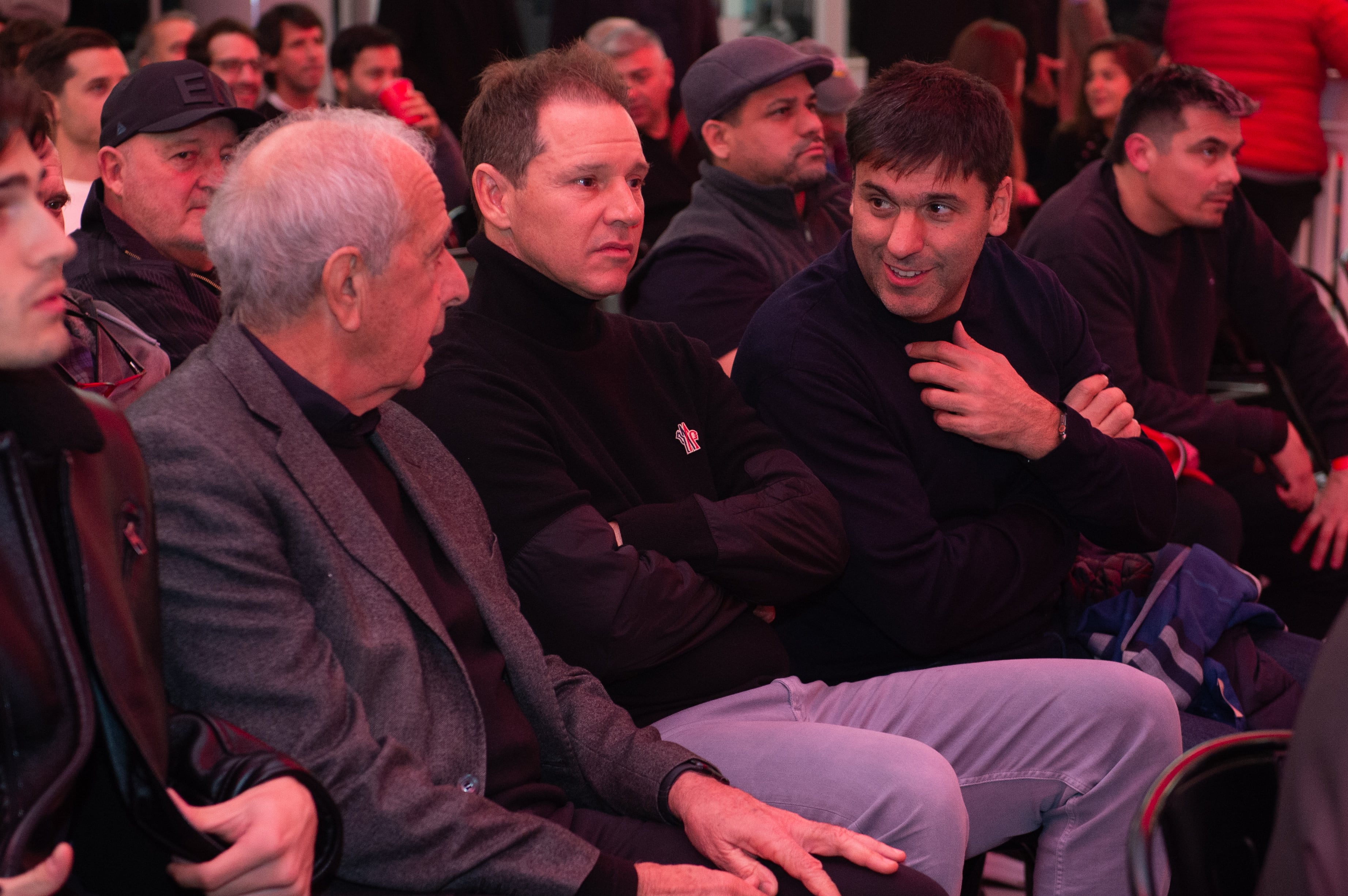 Jorge Brito, junto a Rodolfo D'Onofrio y Diego Bossio.