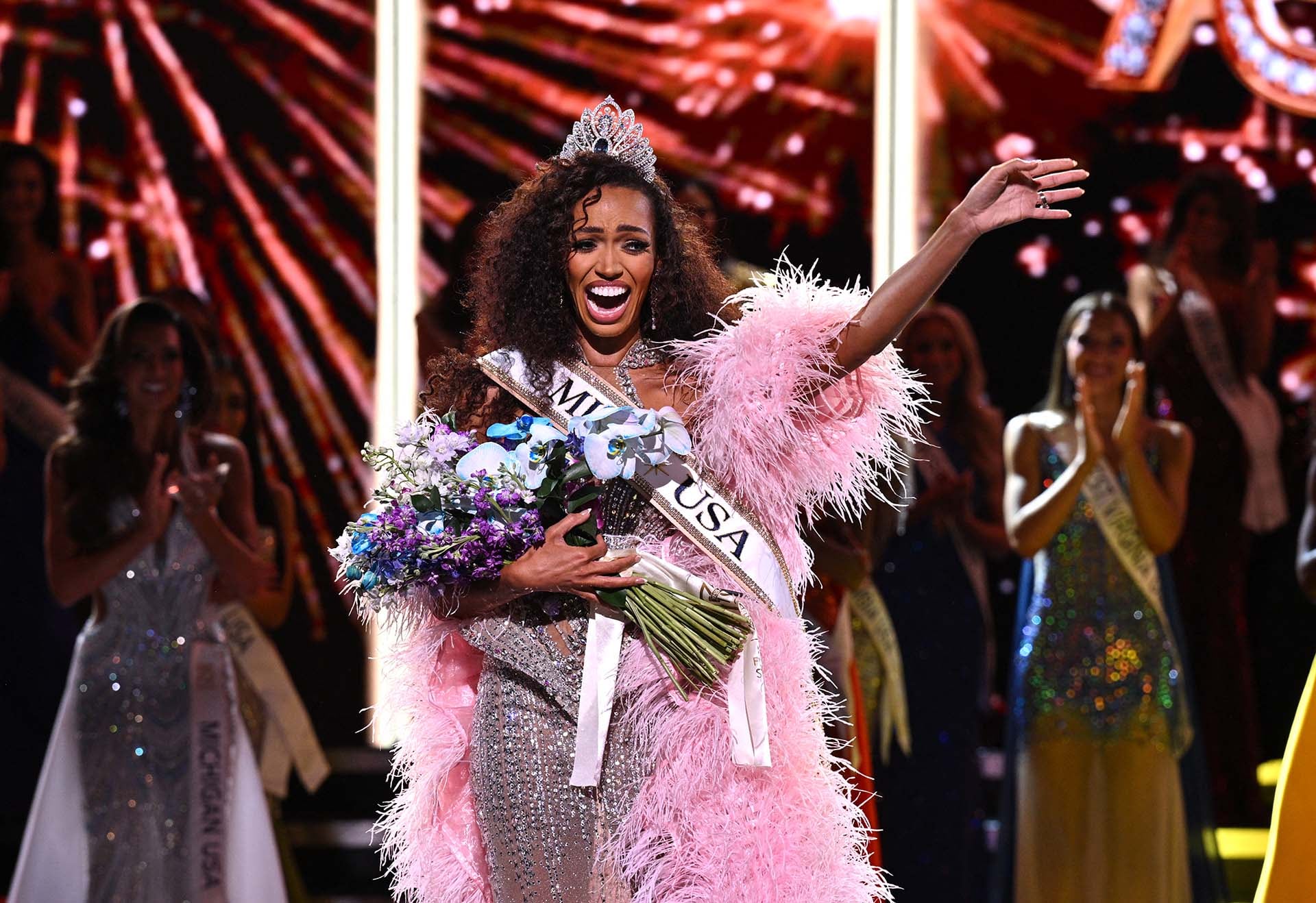 Justus Kelley agradeció la oportunidad de representar a mujeres que hasta hace poco no podían aspirar al título.
(Photo by Ivan Apfel / GETTY IMAGES NORTH AMERICA / Getty Images via AFP)