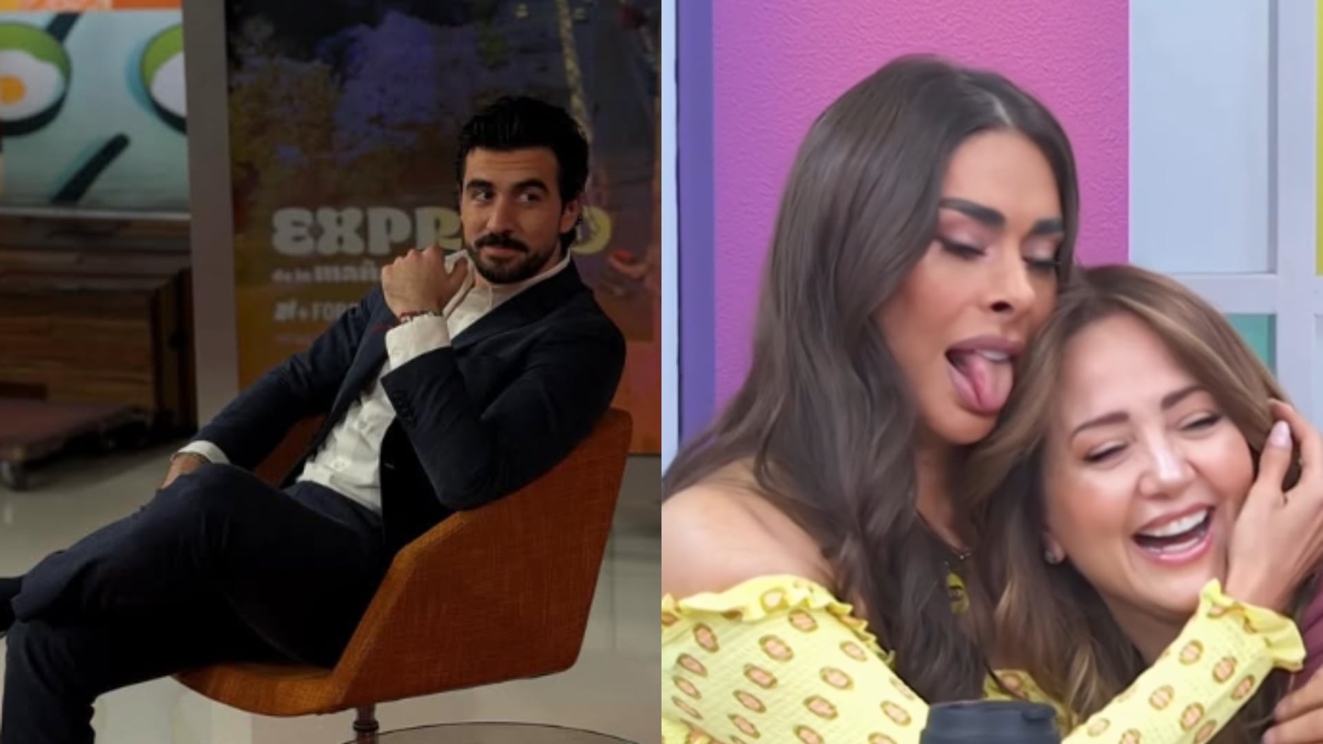 Galilea Montijo le pide a Andrea Legarreta un “beso de 3” con su nuevo novio y su reacción genera polémica en ‘Hoy’(Fotos: Instagram/ Porgrama Hoy)