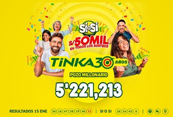 La Tinka no reventó, pero