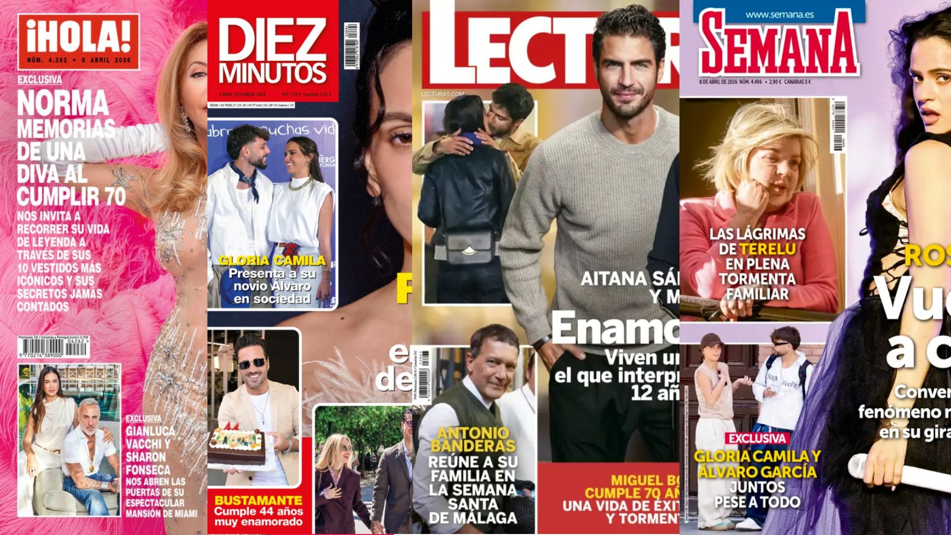 Las revistas del corazón de 1 de abril de 2026.