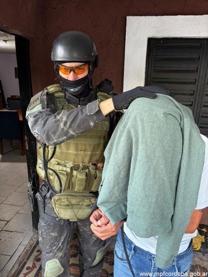 El momento en el que fue capturado el hombre