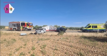 Imagen del accidente. (Imagen: Castilla