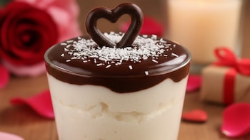 Mousse de guanábana y coco