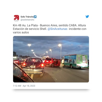 Se produjo un choque múltiple