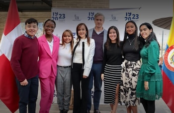 Estudiantes que representarán a Colombia