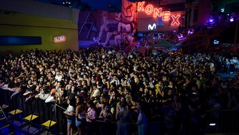 El público colmó el patio