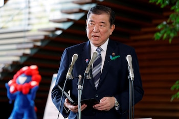 El primer ministro Shigeru Ishiba