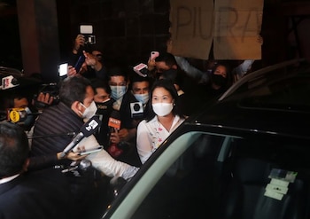 Keiko Fujimori, se dirige a