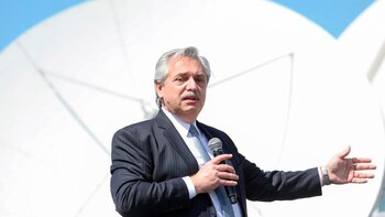 El Presidente durante el acto