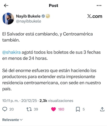 El presidente de El Salvador,