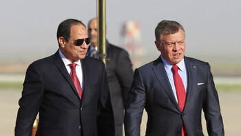 Al Sisi y Abdalá II