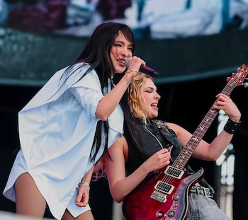 Paty Cantú deslumbró en el Tecate Pa’l Norte con un show lleno de invitados especiales y sorpresas musicales. -(Instagram/@mty360)