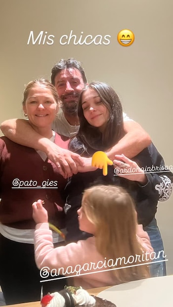 Leandro Ardohain, padre de Brisa, compartió una imagen junto a Anita García Moritán, mostrando la unión y cercanía entre ambas familias