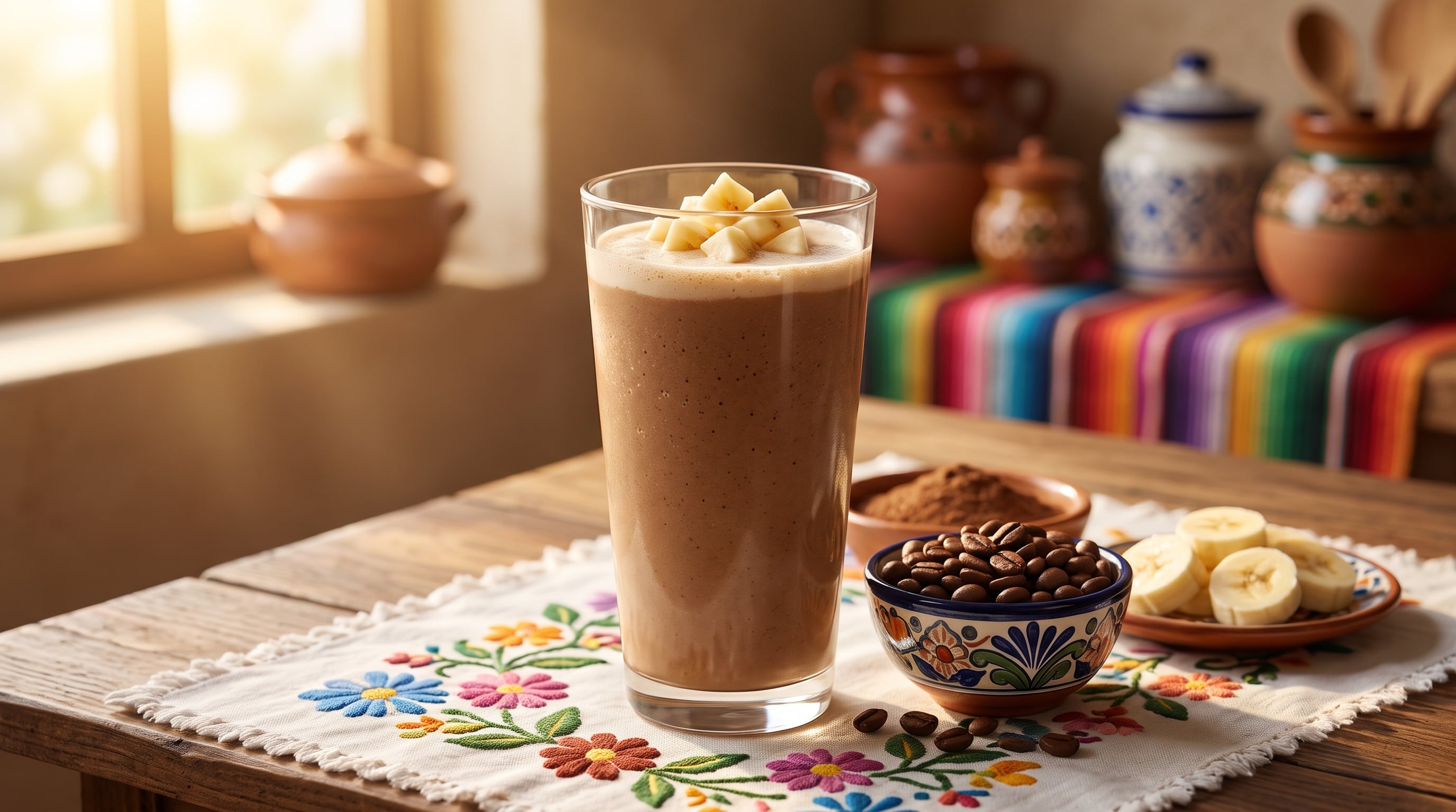 Licuado de café, cacao y plátano: desayuno fácil y saludable que aporta energía por las mañanas