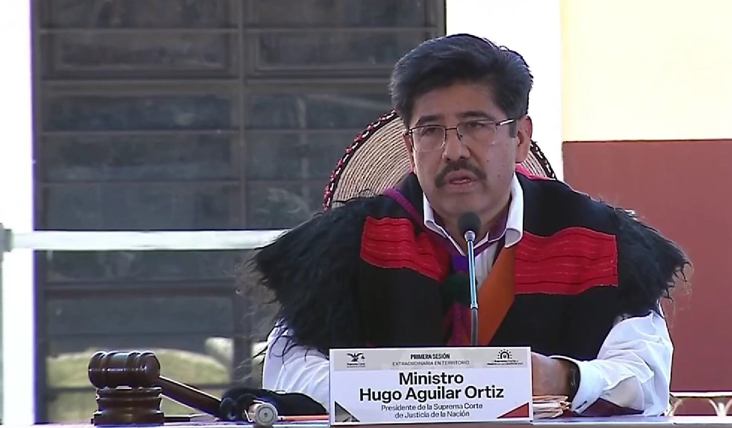 El presidente Hugo Aguilar Ortiz enfatizó la importancia de que la ciudadanía observe y participe en las decisiones de la Suprema Corte de Justicia de la Nación. Crédito: X/@SCJN (Captura de pantalla)