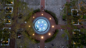 Se intervino el parque central,