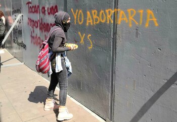 Pintas durante la marcha de