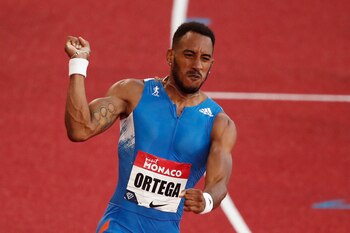 Los Nacionales celebrarán su centenario en condiciones precarias y sin los tres estandartes del atletismo español: el vallista Orlando Ortega, la saltadora de triple Ana Peleteiro y el velocista Bruno Hortelano, que han cerrado la temporada para centrarse en los Juegos de Tokio, aplazados a julio de 2021 por la pandemia.
EFE/EPA/Guillaume Horcajuelo /Archivo