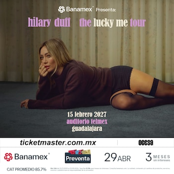 El Auditorio Telmex será la sede del concierto de Hilary Duff el 15 de febrero de 2027, como parte de su tour internacional (Ocesa)