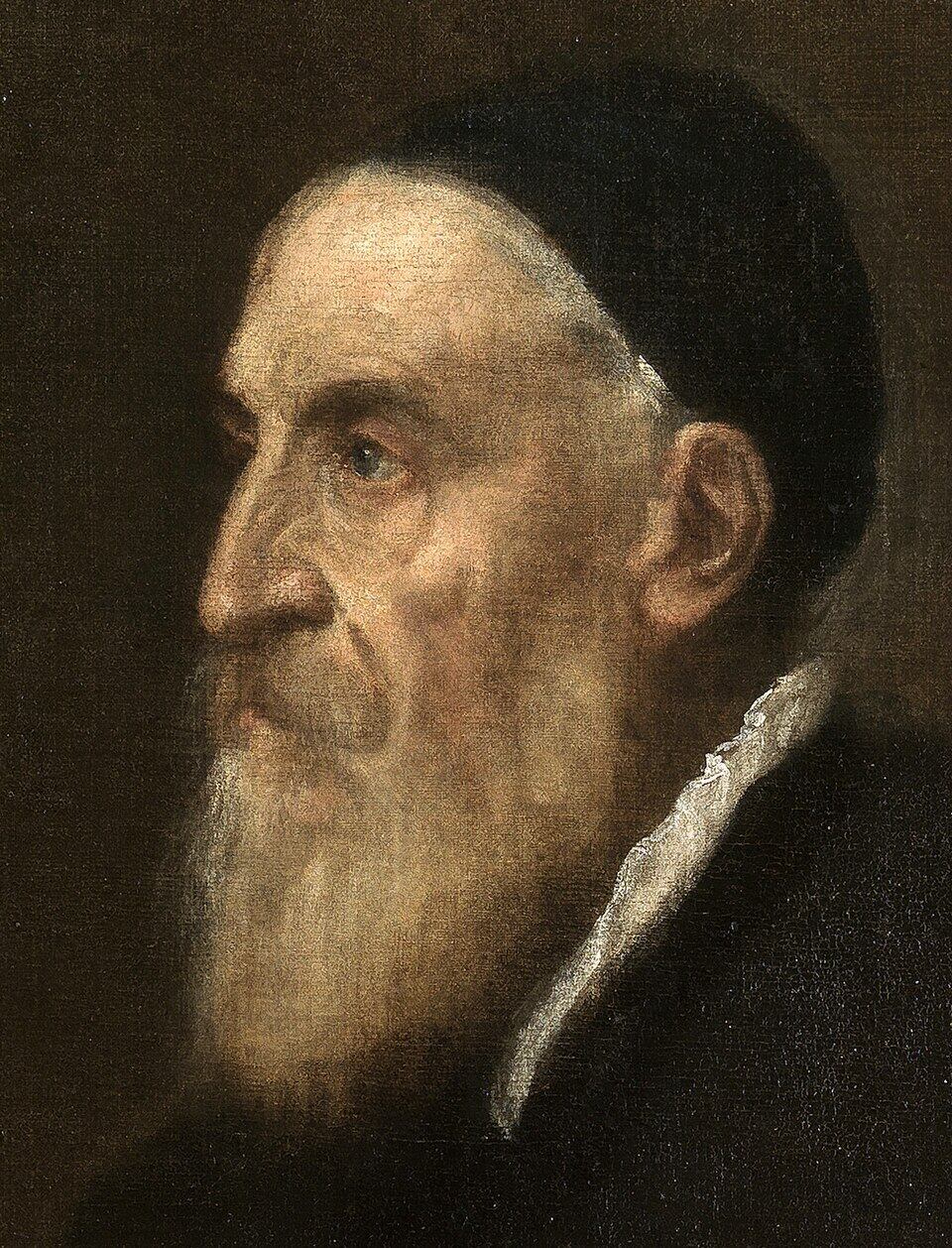 Tiziano, autorretrato. Un bello anciano octogenario