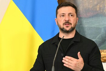 El presidente de Ucrania, Volodimir