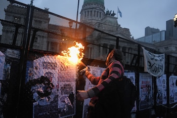 Marcha Congreso - Ley de Tierras - 6 de agosto - Incidentes
