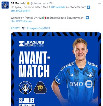 Día de partido entre Montréal