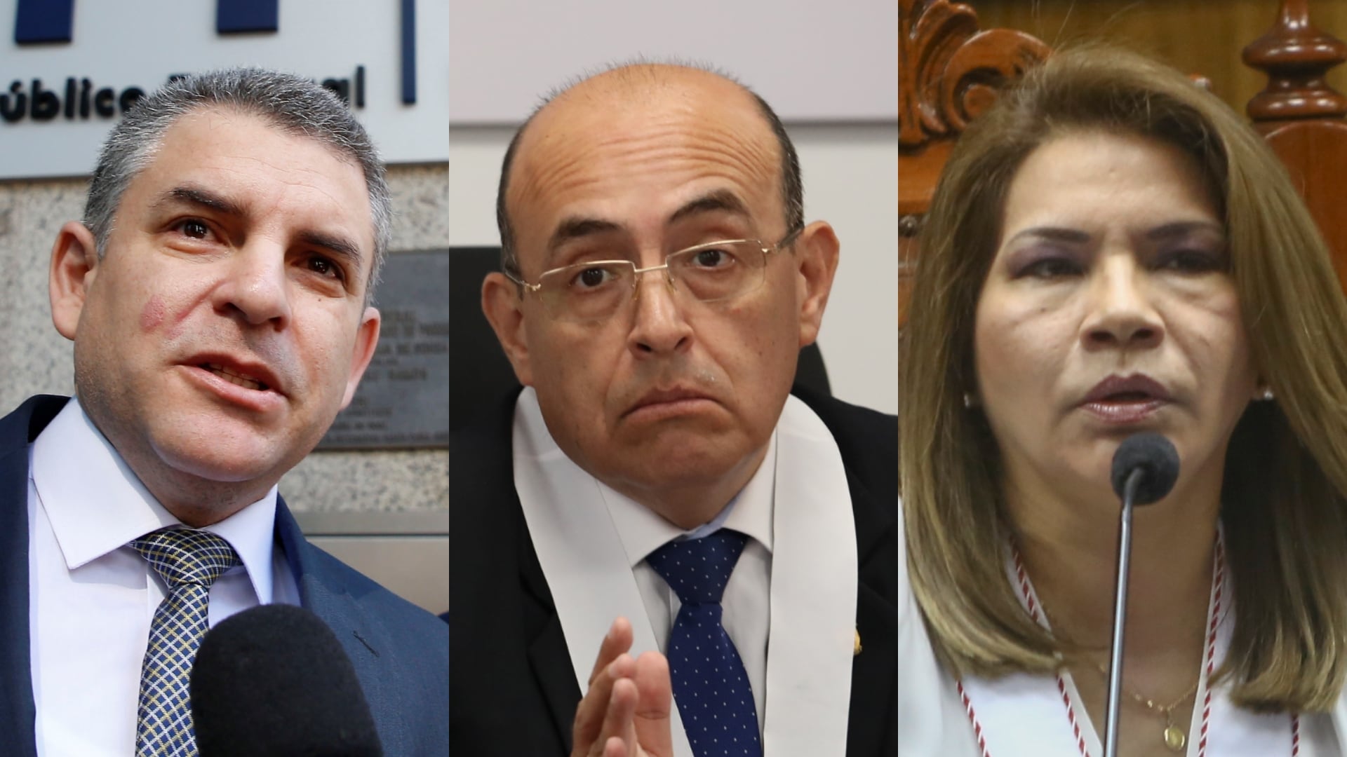Rafael Vela, Víctor Zúñiga y Marita Barreto
