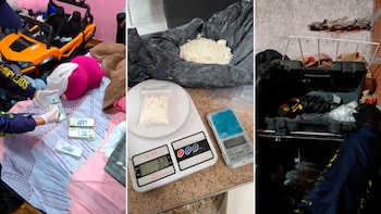 Cocaína debajo de una bañera y dólares en un peluche: el allanamiento al líder de una banda narco de Florencio Varela
