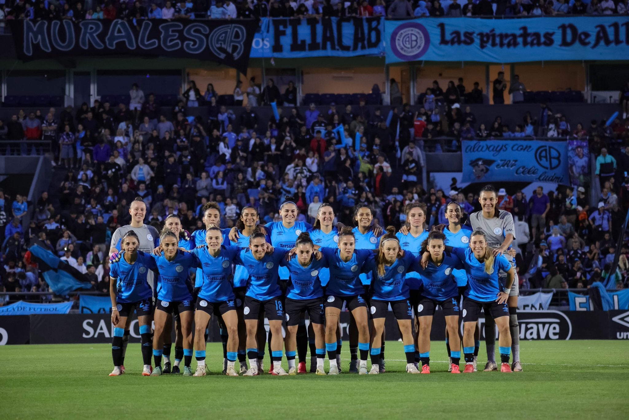 Belgrano se ubicó en el Grupo B junto con Independiente del Valle de Ecuador, Universitario de Perú y Palmeiras de Brasil (@BelgranoFem)