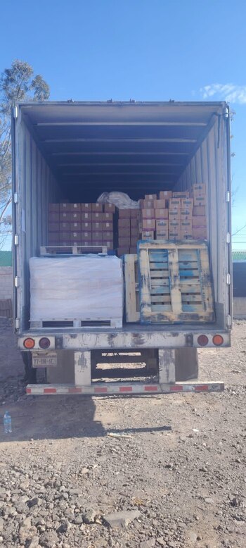 Parte de lo hallado por