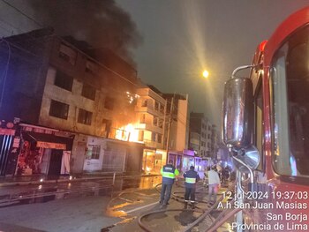 Incendio se produjo en San