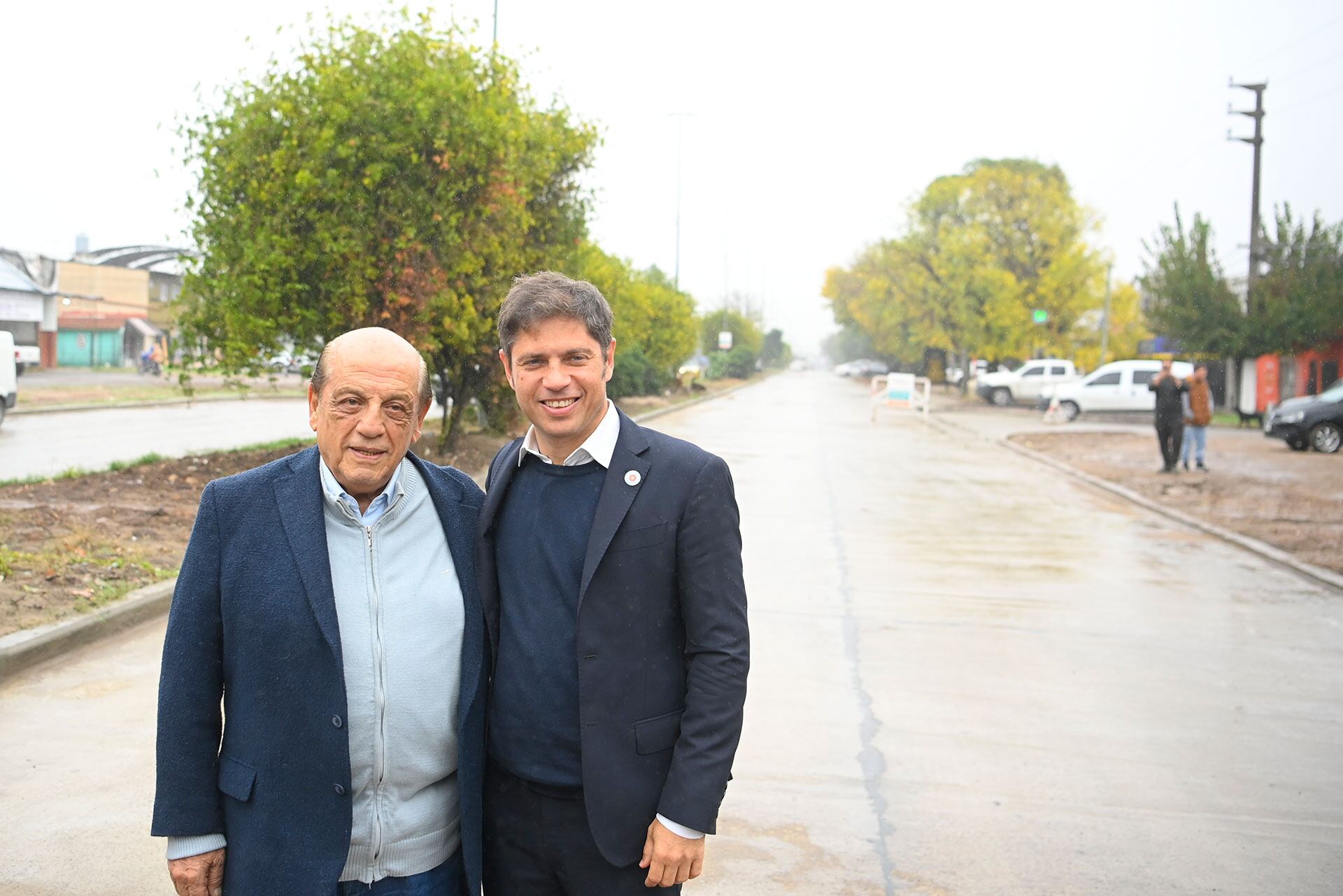 Axel Kicillof en Berazategui con Juan José Mussi
