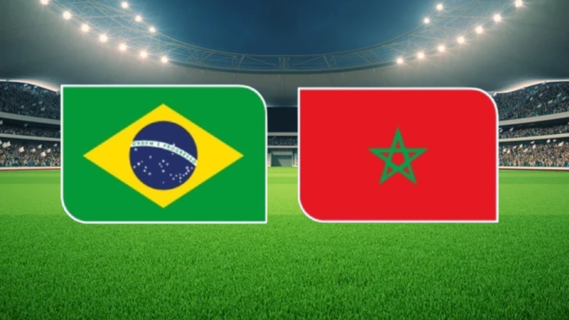 Brasil y Marruecos se enfrentan este 13 de junio en el Grupo C del Mundial 2026. (Composición Infobae)