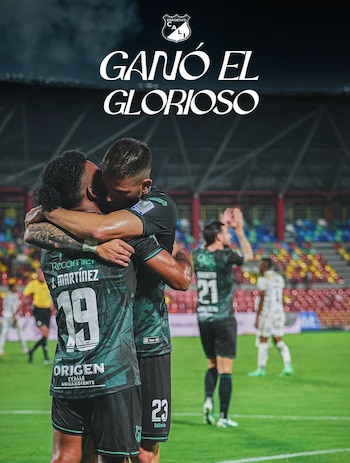 Steven Rodríguez decretó el 3-0 definitivo tras un despeje fallido de los defensores en un saque largo de Gallese - crédito Deportivo Cali