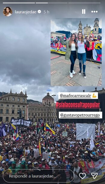 Laura Ojeda compartió videos con