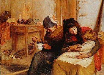 “El niño enfermo” (1902) de Pedro Lira
