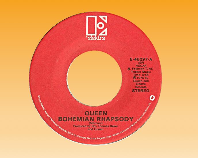 El simple lanzado en 1975. El sello era EMI. En Estados Unidos lo comercializó Elektra