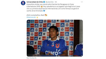 Mensaje de Universidad de Chile