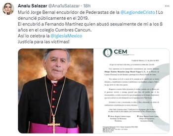 La comunicadora Analu Salazar acusó