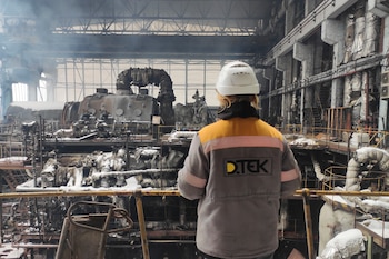 Empleados de una central térmica