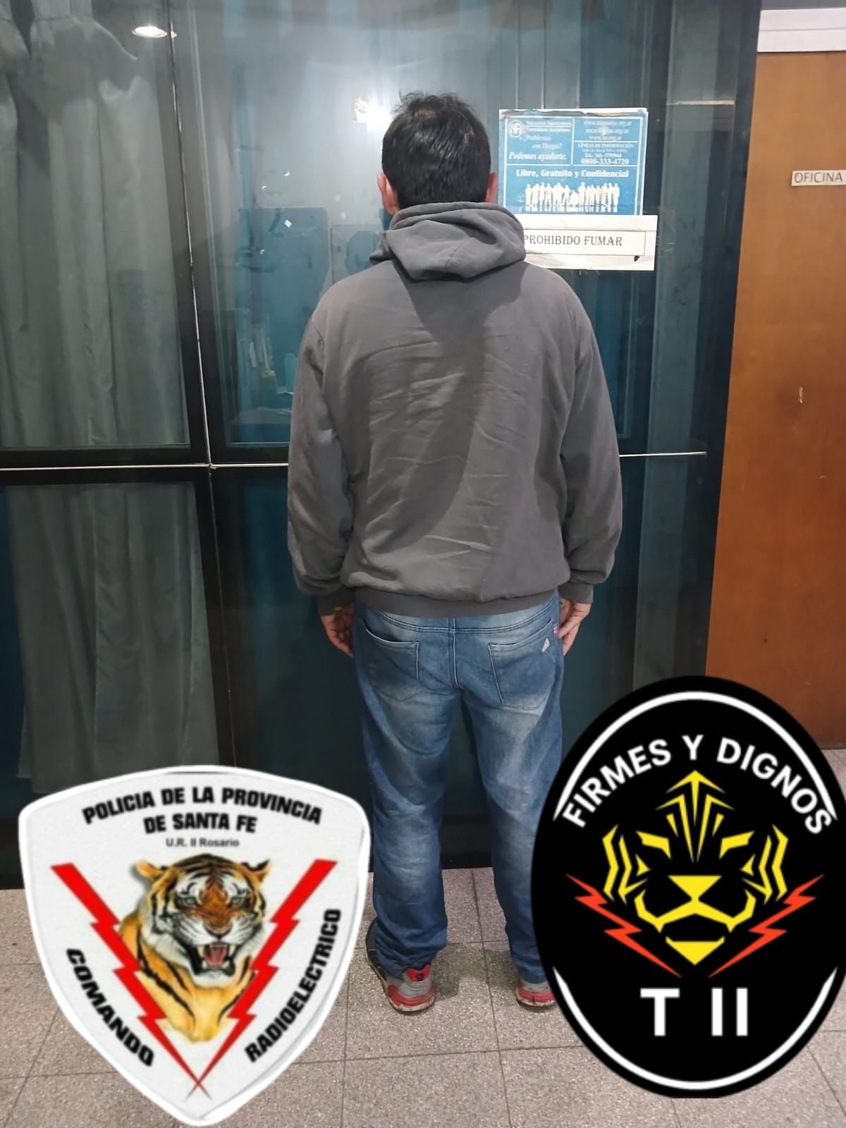 Juan Carlos M., uno de los detenidos por las autoridades por la muerte de un policía en el barrio Villa Banana (Policía de la Provincia de Santa Fe)